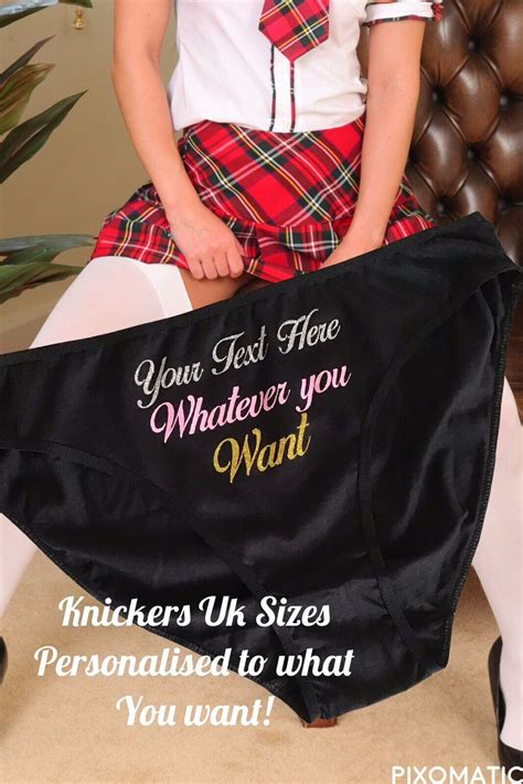 Personalised Knickers Cuckold Bdsm Swinger Naughty Sexy Bbc Uk Size 8 20 Ebay
