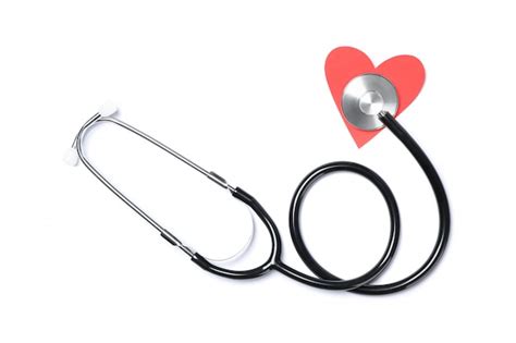 Premium Photo Stethoscope And Red Heart Isolated On White Background