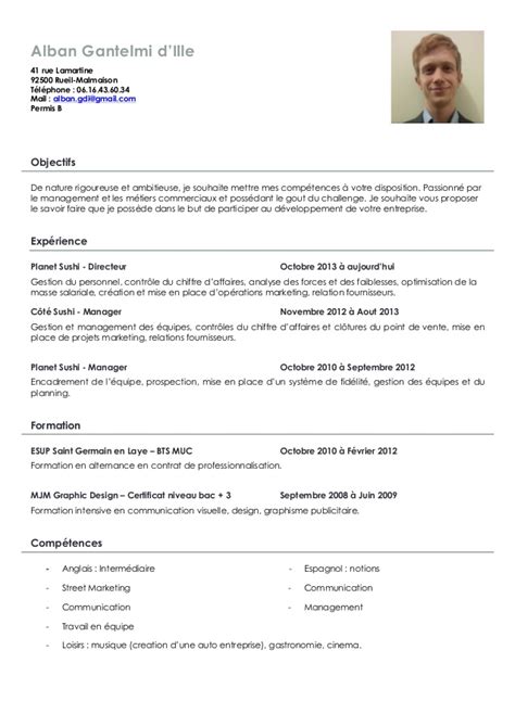 cv gratuit bts