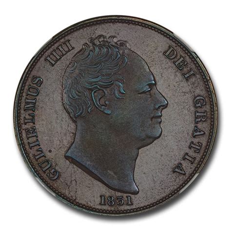 Buy 1831 Great Britain Bronzed Penny William Iv Pf 65 Cameo Ngc Apmex