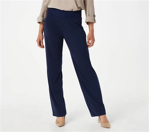 Every Day By Susan Graver Liquid Knit Straight Leg Pull On Pants