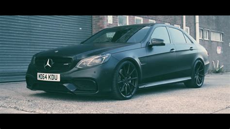 Mercedes Benz E63 Amg Wrapped In Satin Black Youtube