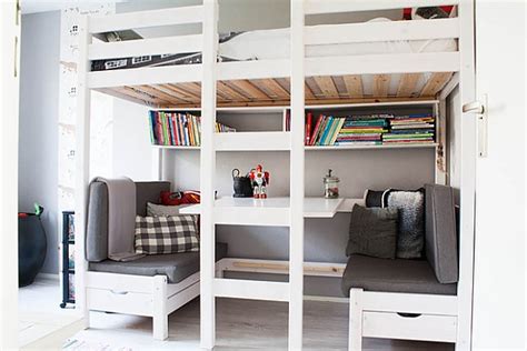 Loft beds take us back to our childhood, when we shared a room with a brother or sister. Loft Beds With Desks Underneath: 30+ Design Ideas With ...