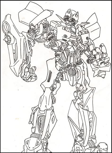 Bumble Bee Transformers Coloring Pages For Kids #gQD : Printable