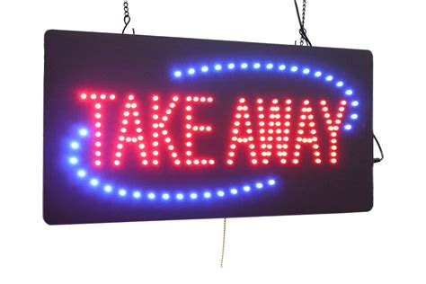 Buy Take Away Sign 24 Topking Signage Led Neon Open Store Window