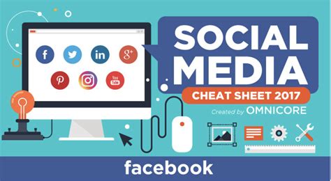 Social Media Cheat Sheet Infographic Social Media Cheat Sheet Visual