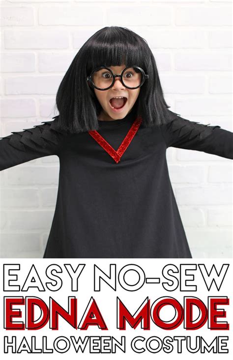 Easy No Sew Edna Mode Costume The Craft Patch Disney Costumes Diy