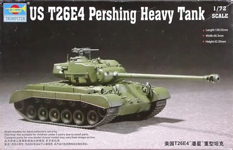 07287 172 American T26e4 Heavy Tank Assembly Model Model Building