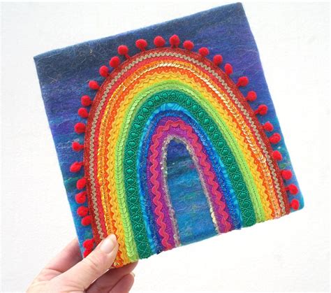 Happy Rainbow Of Hope A Happy Applique Rainbow On Handmade Etsy