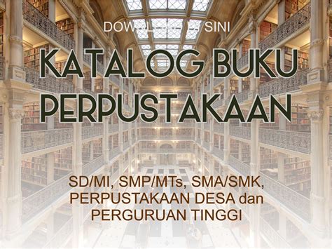 Contoh Katalog Buku Perpustakaan Sekolah Malayuswe