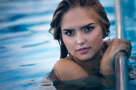 Swimming Pool Photoshoot With Denisa Model Insta Denibianca My