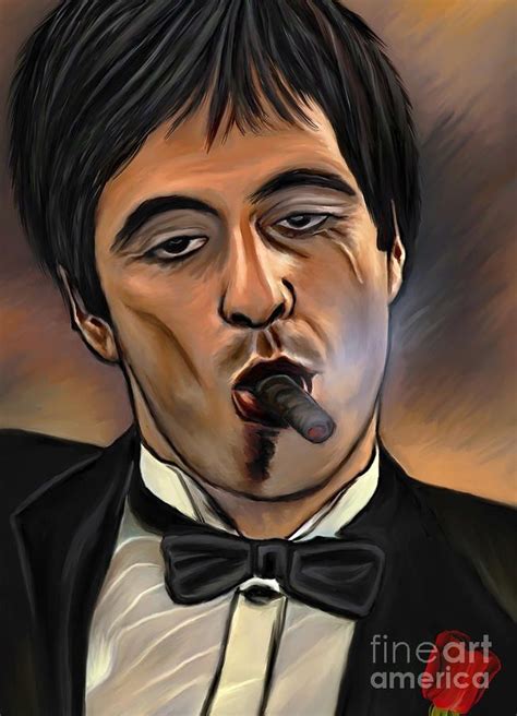 Al Pacino The Godfather Tupac Art