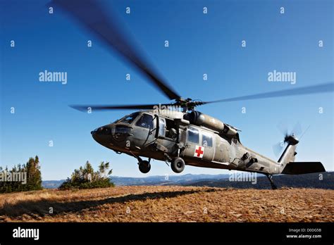 A Sikorsky Uh 60 Blackhawk Helicopter Configured Medevac Operations