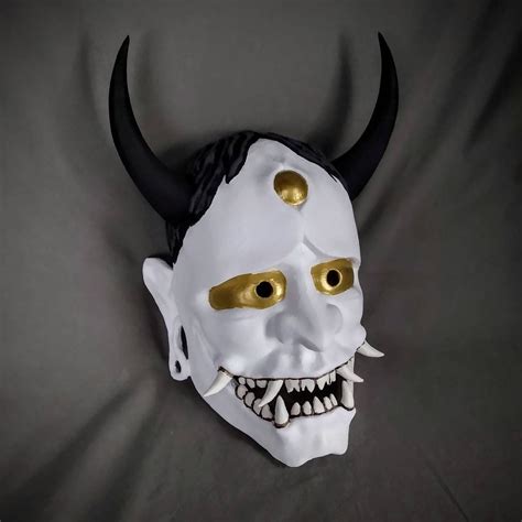 Wearable Hannya Or Oni Style Mask Based Off Traditional Japanese Noh