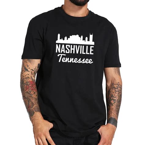 nashville tennessee t shirt men music country shirts fashion letters print tees cotton short