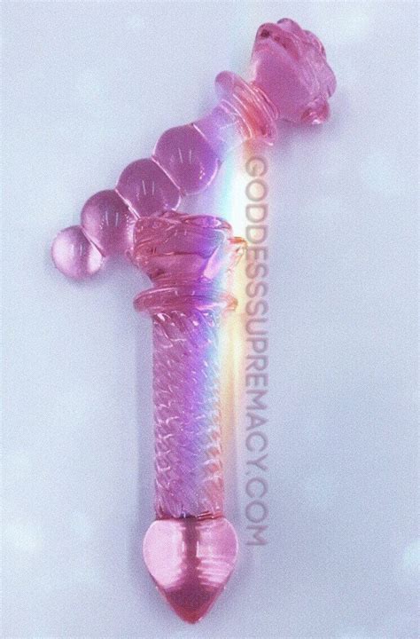 Galaxy Glass Rose Crystal Glass Massage Wand Glass Dildo Pink Etsy