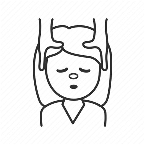 Calm Emoji Face Face Massage Massage Relax Sleep Icon