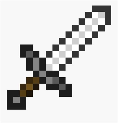 Minecraft Swords Png Minecraft Iron Sword Free Transparent Clipart