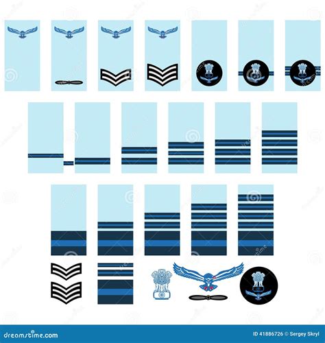 Indian Air Force Insignia Stock Vector Illustration Of Military 41886726