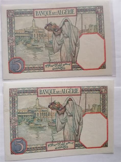 French Algeria 2 X 5 Francs 1941 Consecutive Pick 77 Catawiki