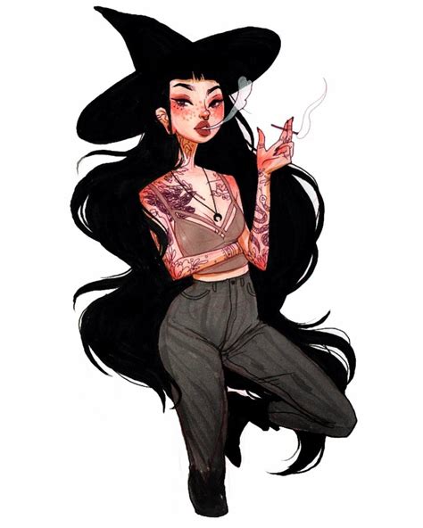 The Art Of Jacquelin Deleon Pretty Art Cute Art Witch Drawing Ink