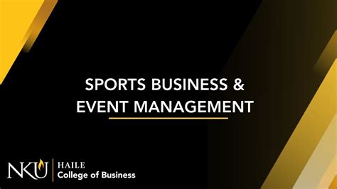 Sports Business And Event Management Undergraduate Program Youtube
