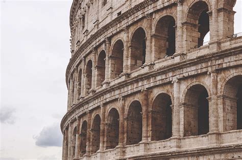 Anfiteatro Coliseu Coliseu Anfiteatro Flaviano Histórico Hd Papel