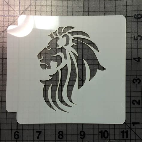 Cute Lion Stencil
