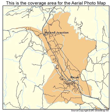 Aerial Photography Map Of Mayer Az Arizona