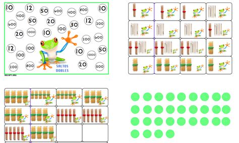 Cálculo mental primaria fichas de cálculo mental primaria para primero y segundo nivel, acompañadas de soluciones. SALTO DE DOBLES NIVEL 2. JUEGO DE TABLERO - Aula PT