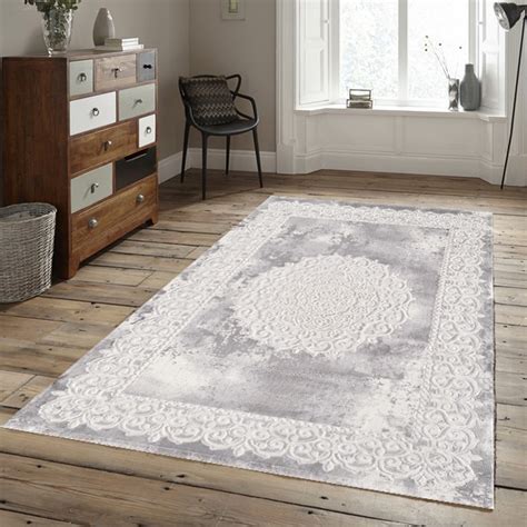 Bitte wählen sie eine größe aus. Harmony Teppich Grau Creme Beige Orientalisch Muster ...