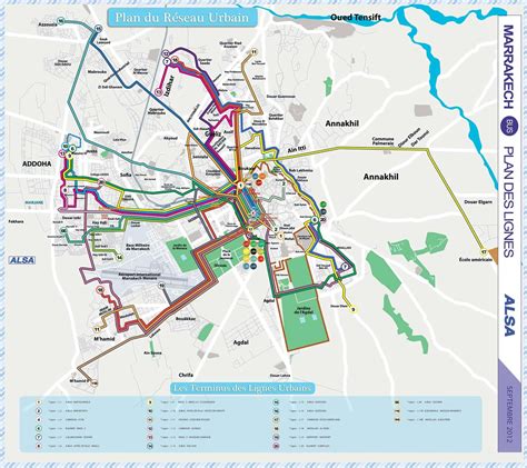 Mappe E Percorsi Dettagliati Di Marrakech Generazione Viaggio
