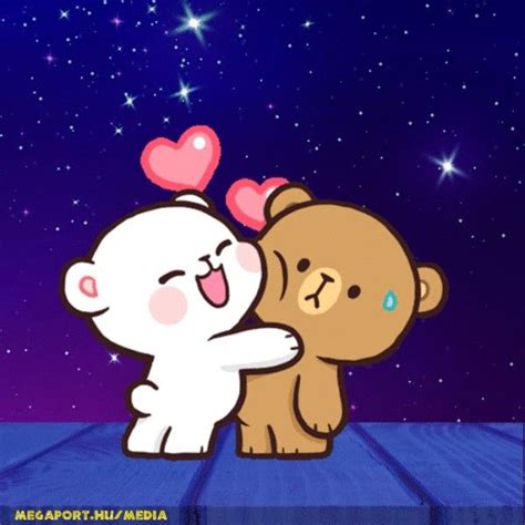Cute Teddy Bears In Love Animated  Cute Bear Drawings Cute Hug