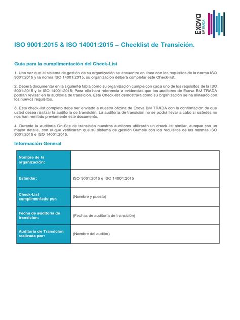 The main function of standards malaysia is to foster and promote standards, standardisation and accredilation as a means of advancing the national economy, promoting industrial efficiency and. Check List Iso 9001-2015 | Planificación | Organización ...