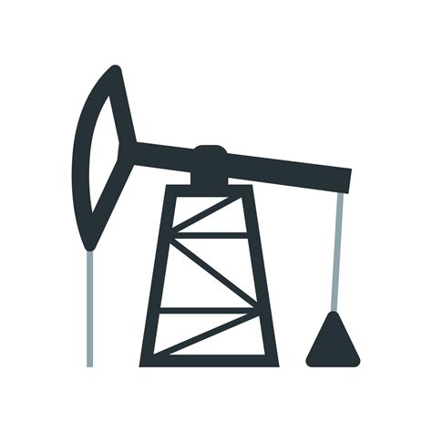 Oil Production Icon Element From The Set Dedicated To Oil And Gas