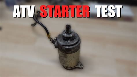 And screwdriver to this test now you. How to Test an ATV Starter! - YouTube