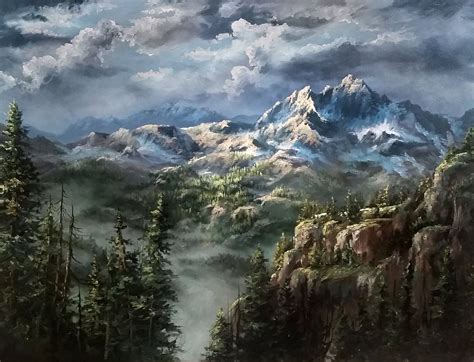 Paint With Kevin Home Kevin Hill Paintings Mountain Landscape