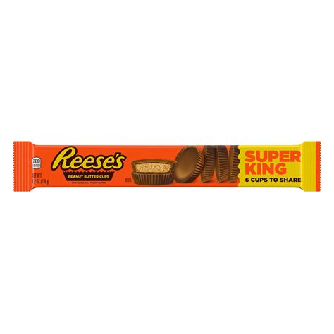 Reeses Milk Chocolate Super King Size Peanut Butter Cups Candy Pack 42 Oz