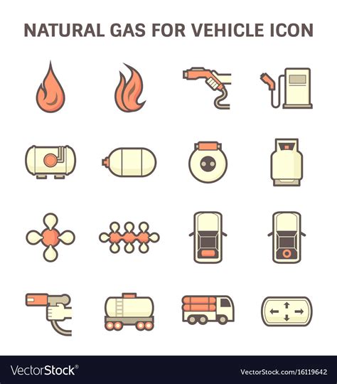 Natural Gas Icon Royalty Free Vector Image Vectorstock