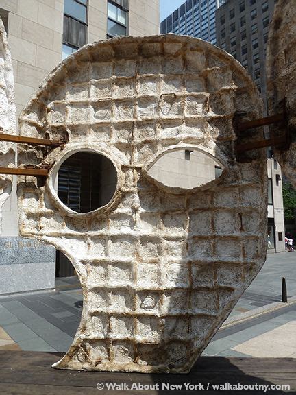Masks Pentagon By Thomas Houseago Rockefeller Plaza Spring 2015