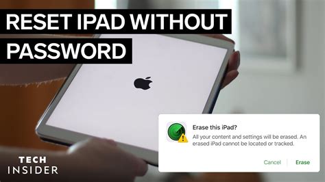 How To Reset Ipad Without Password Youtube