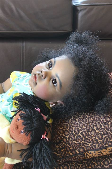 Reborn Big Baby Doll Toddler Aa Ethnic Black Tippi By Artist Katie