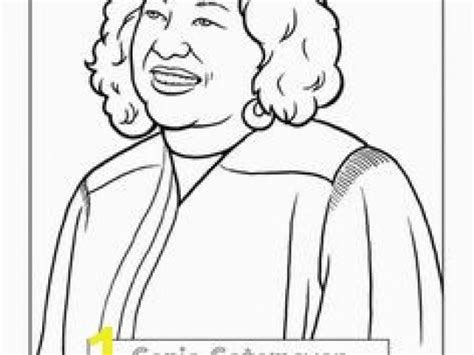 Sonia sotomayor Coloring Page Famous Hispanic Americans Coloring Pages School | divyajanani.org