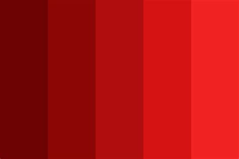 Red Scarlet Color Palette Gama De Colores Rojo Colores De Tintas De