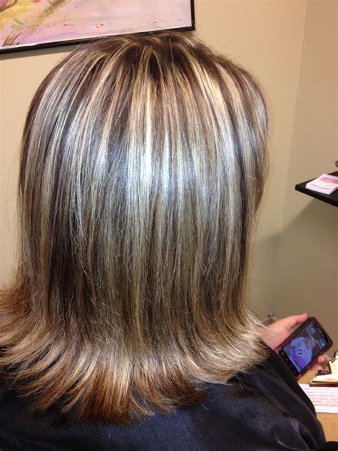Lowlight Highlight With Long Layered Bob Perfect Color Dark Hair With Highlights Highlights