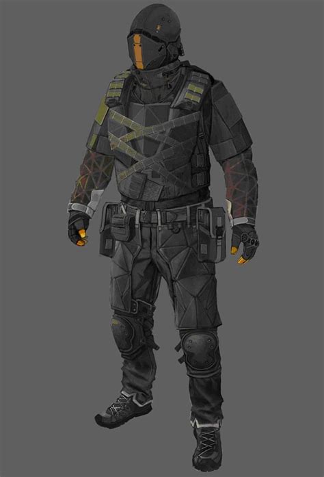 21358 Deus Ex Human Revolution Security Force Concept Art Cyberpunk