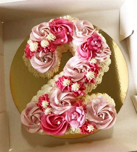 Cupcake Number Cake Design Tiffaney Bernal