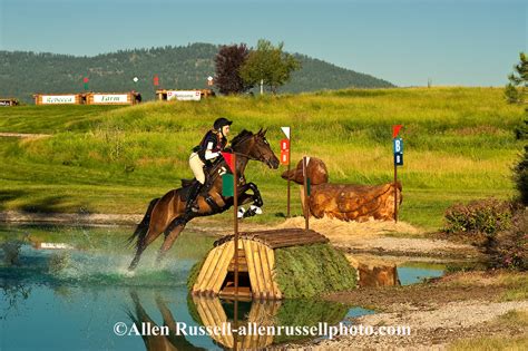 Cross Country Event In Eventing Competition At The Event At Rebecca