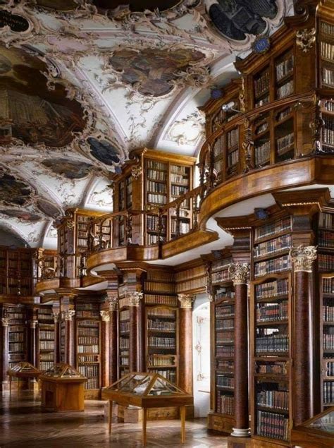 The Library Of Abbey Of St Gall In St Gallen Switzerland Built In