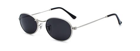 Kachawoo Oval Sunglasses For Men Small Metal Frame Black Red Pink Retro Sun Glasses Women Year